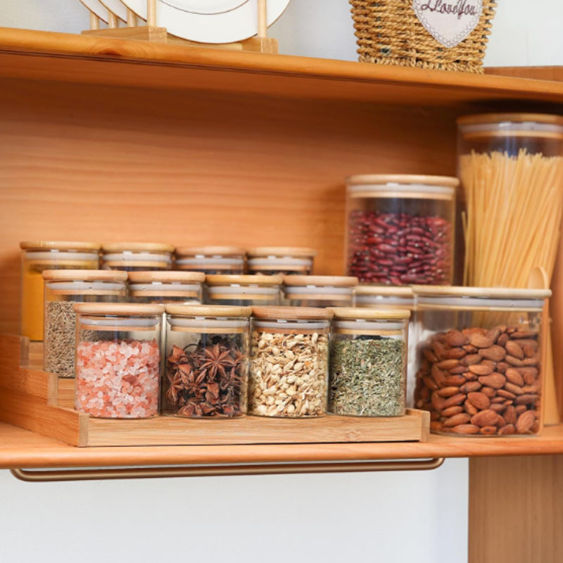laos Bambusest vürtsiriiul Puidust hoiuriiul Köögi vürtsiriiul Õli, soola, kastme ja äädika hoiuriiul Kolmekihiline hoiuriiul
