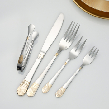 Διασυνοριακή φόρμα επιτραπέζιων σκευών από ανοξείδωτο ατσάλι Amazon, ξύλινο κουτί με μαχαίρι, πιρούνι και κουτάλι για μπριζόλα Crown, δώρο φόρμας επιτραπέζιων σκευών 72 τεμαχίων