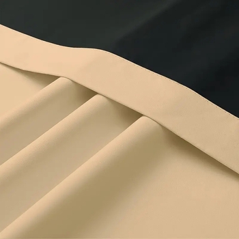 2 vnt. naujos smėlio spalvos užtemdančios audinio užuolaidos svetainės miegamojo dekoravimui, užuolaidos, suasmenintos dekoravimo strypo užuolaidos
