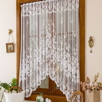 1 vnt. nauja bijūnų langų užuolaida svetainės ir miegamojo dekoravimui, šviesą praleidžianti ir privatumą sauganti personalizuota dekoratyvinė užuolaida