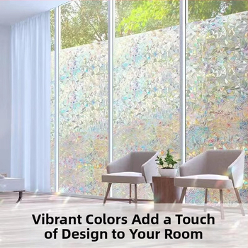 3D-laser päikesekaitseklaasist kleebis PVC-Ameerika klaasist kleebis vannitoa piilumisvastane klaaskile elektrostaatiline aknapaber