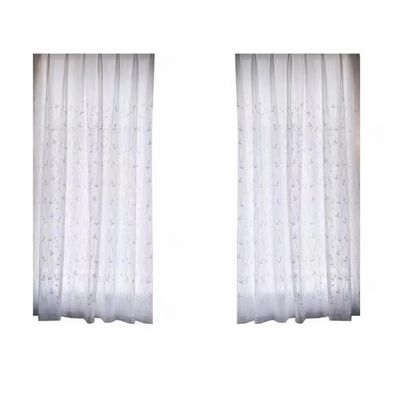 Maža gaivios pastoracinės vandens žolės marlės užuolaida, apsauganti nuo saulės, lango ekranas, įlankos langas, balkonas, svetainė, miegamasis, prancūziški nėriniai, svajinga balta marlė