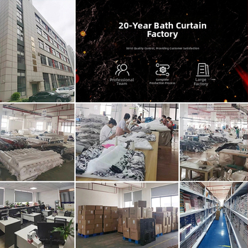 Piiriülene uus veekindel tualettruumi vaheseinaga dušikardin lihtsa musta ingliskeelse tähega dušikardina dušikardina tootjad