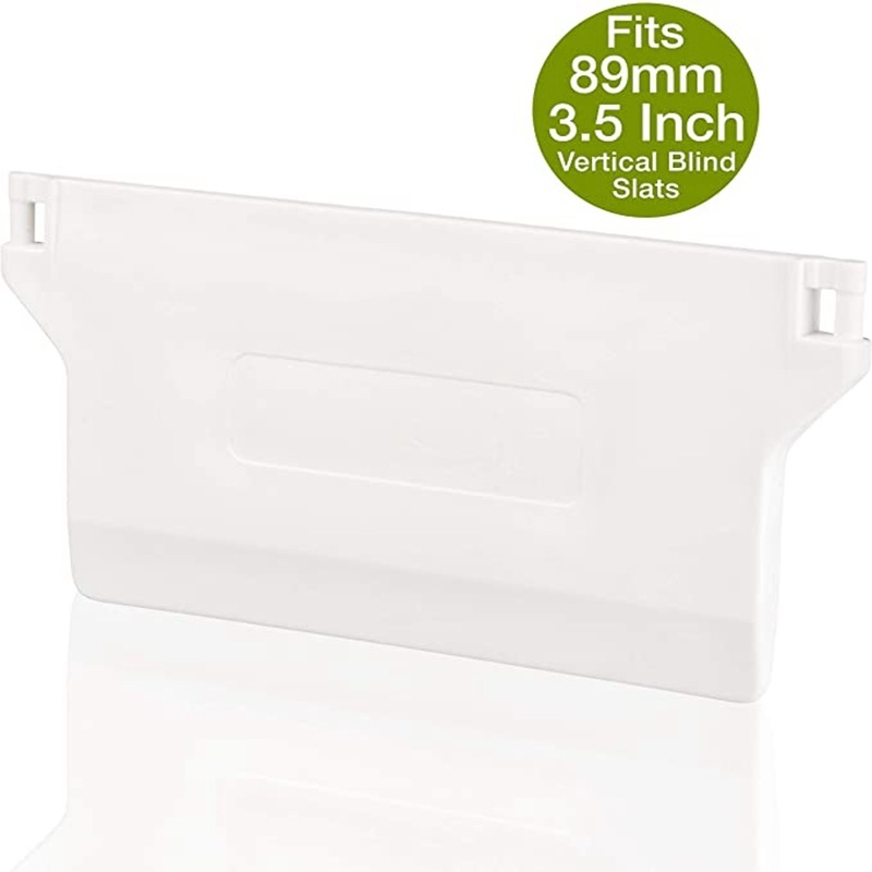 Vertikalios užuolaidos pagrindo plokštės guminės plokštės pakabos detalė 89 mm (3,5 colio) tarpvalstybinis tiekimas, 10 vnt. Venecijos žaliuzių priedų