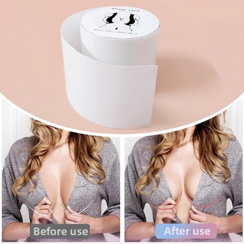 Läbipaistev tõstev elastne riidest rinnaplaaster, lõigatav spordiside, hingav higistamisvastane teip, rinnaplaaster naiste pulmakleidi slingile