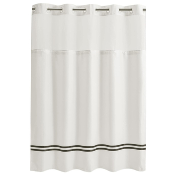 Ühevärviline läbipaistev vannitoa kardin ilma augustamiseta polüester duši veekindel vannitoa vaheseina kardin polüester dušikardin