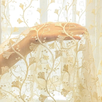 2025 m. naujas meniškas modernus šviesus prabangus langų ekranas miegamasis svetainė balkonas permatomas saulės skydelis nuo saulės siuvinėta marlės užuolaida svajonė