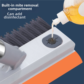 Perie de podea pentru cusături, perie de podea pentru baie, spălare pereți, curățare gresie, mâner lung, perie de podea pentru baie, fără unghi mort