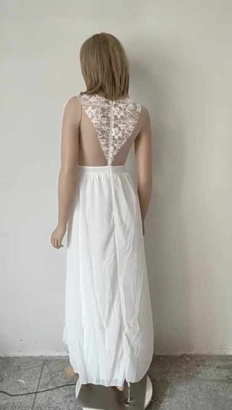 Europos ir Amerikos užsienio prekybos vestuvinės suknelės 2025 m. Naujo stiliaus sužadėtuvių pokylių vakaro elegantiška suknelė „Amazon“ seksuali nėriniuota vestuvinė suknelė