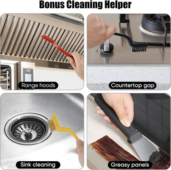 Set de 11 piese transfrontaliere pentru baie, toaletă, bucătărie, faianță, colț mort, perie pentru aragaz, perie pentru hotă