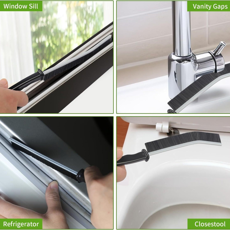 Set de 11 piese transfrontaliere pentru baie, toaletă, bucătărie, faianță, colț mort, perie pentru aragaz, perie pentru hotă