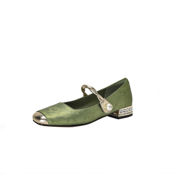 Παπούτσια Mary Jane 2024 Άνοιξη Νέα Γυναικεία Παπούτσια Δερμάτινα Παπούτσια σε ασορτί χρώμα με χοντρό τακούνι, χαμηλό τακούνι και ρηχό στόμιο, μεγάλα μεγέθη Επιστροφή χρημάτων