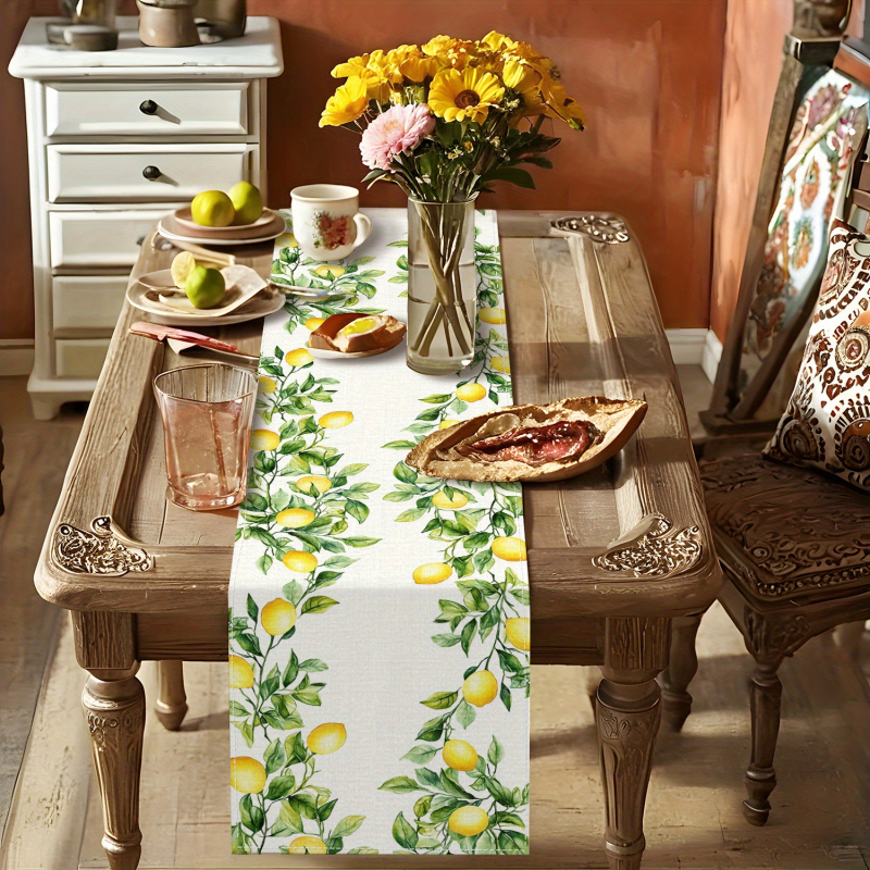 Spausdintas stalo takelis, kilimėlis, staltiesė, šviežias, paprasto stiliaus, vakarėlio dekoravimas, arbatos takelis, individualaus užsakymo partija