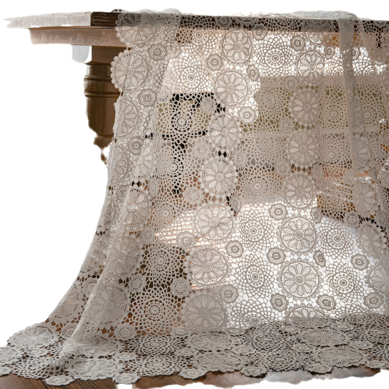 Yiman Qiyun terítő, vízben oldódó hímzett csipke üreges torta fotózás háttér hímzett kellékek szövet terítő