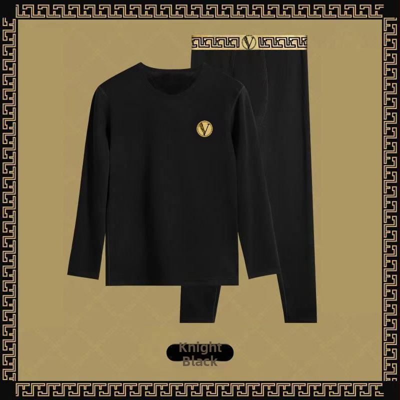 Luksuslik meeste sügis-talvine termopesukomplekt, õhuke alussärk, fliisvoodriga ja paksendatud, kitsa lõikega talveks