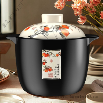 Visas geriausias keraminis troškintuvas karščiui atsparus troškinys troškinys košė sriuba troškinys didelės talpos atvira liepsna aukštas troškintuvas