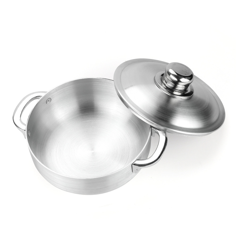 Šlifuotas aliuminio puodas, sriubos puodų rinkinys, puodas be dangčio, šlifuotas puodas su dangčiu, didelis puodas, didelės talpos buitinis dvigubas aliuminio puodas