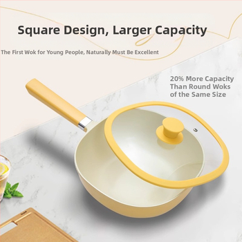 Oluo D Ίδιο Μοντέλο Κεραμικό Αντικολλητικό Τηγάνι από Τιτάνιο για Οικιακή Χρήση, Ελαφρύ, Χωρίς Αναθυμιάσεις Λαδιού, Μικρό Τηγάνι, Αντικολλητικό Τηγάνι, Κατάλληλο για Όλες τις Κουζίνες