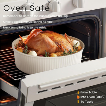 Tarpvalstybinis nuimamas keraminis rankenos puodas buitinei indukcinei viryklei dujinei universaliai puodui, tinkančiam nepridegančiai sriubos puodui wok keptuvei