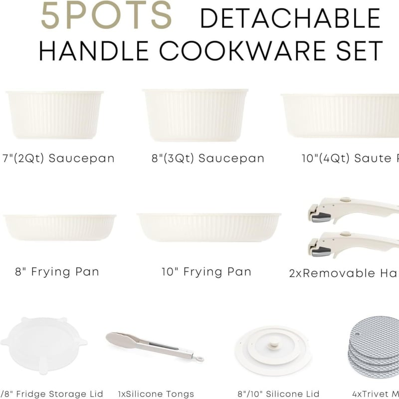 Tarpvalstybinis nuimamas keraminis rankenos puodas buitinei indukcinei viryklei dujinei universaliai puodui, tinkančiam nepridegančiai sriubos puodui wok keptuvei