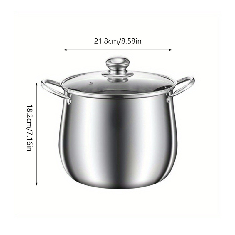 Rozsdamentes acél levesesfazék vastagított dupla aljú dobos levesesfazék háztartási nagy hasú levesesfazék nagykereskedelmi ajándék levesesfazék