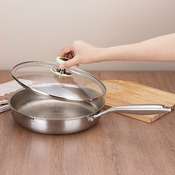 Titaanist paabulinnu mustriga praepann steigi, munade, pannkookide jaoks, majapidamise titaanist praepann, nullkate, sobib kõikidele pliitidele, keedupann