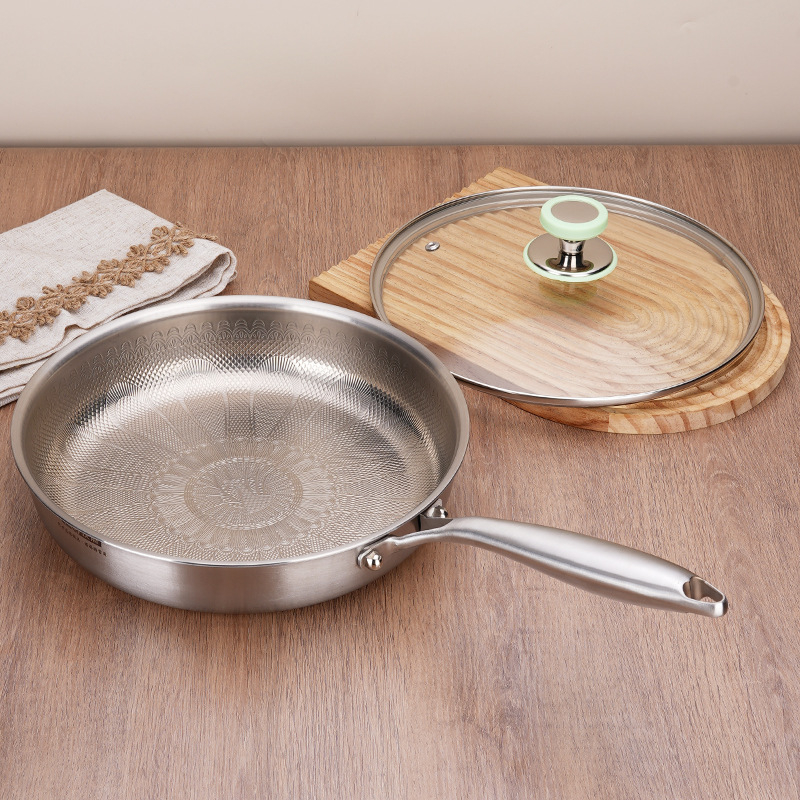 Titaanist paabulinnu mustriga praepann steigi, munade, pannkookide jaoks, majapidamise titaanist praepann, nullkate, sobib kõikidele pliitidele, keedupann