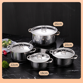 ⊿Χονδρικό σετ μαγειρικών σκευών από ανοξείδωτο ατσάλι, διασυνοριακό σετ δώρου Amazon 15 τεμαχίων με ατσάλινη λαβή, Νοτιοανατολική Ασία Plus