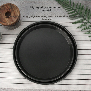 raktáron kerek pizzatálca forma tapadásmentes sütőtálca 8 hüvelykes 9 hüvelykes 10 hüvelykes 12 hüvelykes szénacél sütőtálca otthoni pizza
