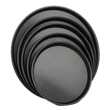 raktáron kerek pizzatálca forma tapadásmentes sütőtálca 8 hüvelykes 9 hüvelykes 10 hüvelykes 12 hüvelykes szénacél sütőtálca otthoni pizza