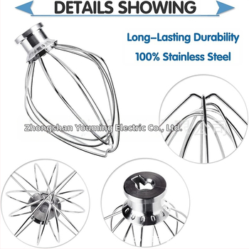 KN256WW 6QT vahukoore traatvahustaja roostevabast terasest KitchenAidi vertikaalne köögikombain, lisatarvikud
