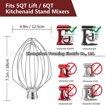KN256WW 6QT vahukoore traatvahustaja roostevabast terasest KitchenAidi vertikaalne köögikombain, lisatarvikud
