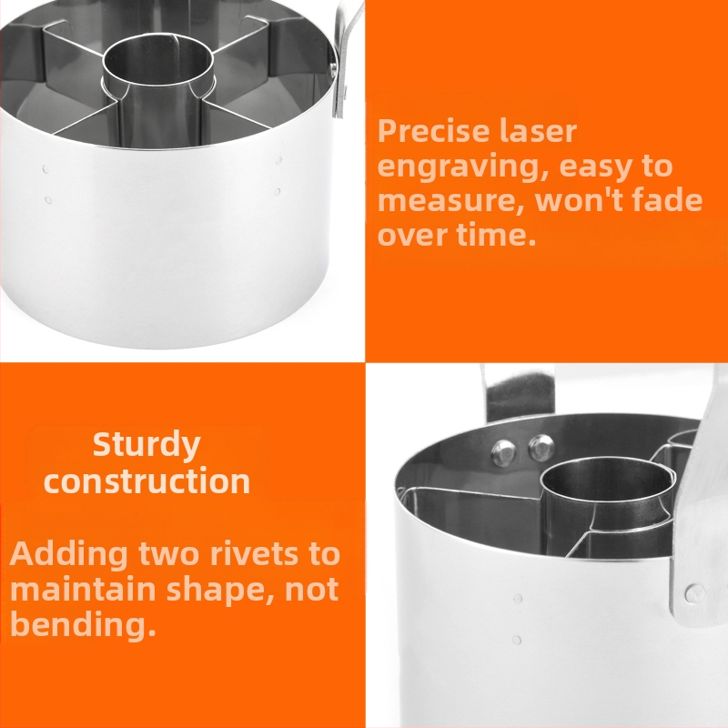 430 неръждаема стомана форма за торта бисквити на едро форма за рязане на понички с мека дръжка кръгла кухненска преса за печене
