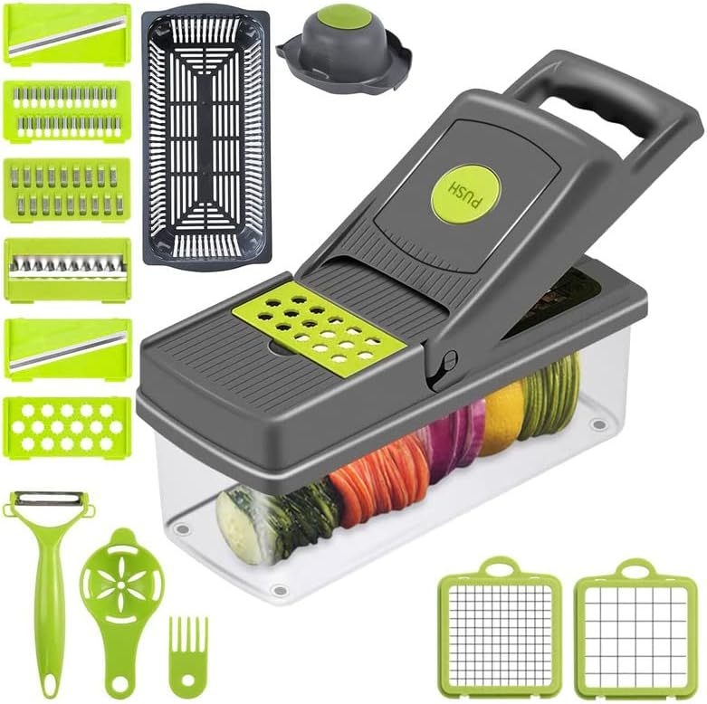 Multifunktsionaalne purustus-riiv köögikuubikuteks kartuliriiv salat köögiviljalõikur käsitsi kaabits