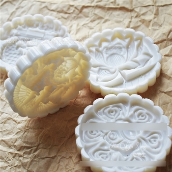 [Yuyue Longmen] Форма за торта Big Moon 150 г, ръчно пресована, триизмерна, удебелена пластмасова, с шарка, форма за хляб на пара, с анимационен мотив