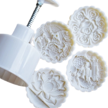 [Yuyue Longmen] Форма за торта Big Moon 150 г, ръчно пресована, триизмерна, удебелена пластмасова, с шарка, форма за хляб на пара, с анимационен мотив