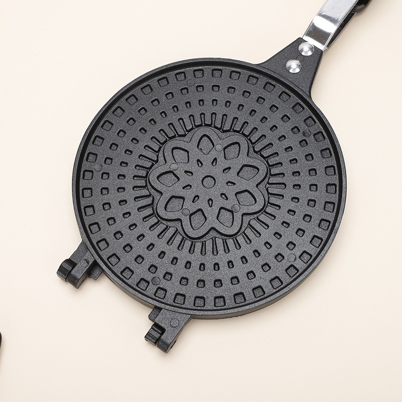 Tiesioginis gamyklinis tiekimas kepimui. Dvipusis „Love“ nepridegančios dangos vaflių malimo įrankiai. Vaflių puodas. Vaflių kepimo skarda.