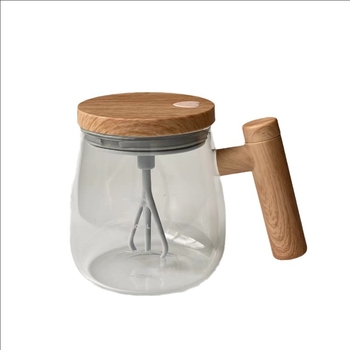 Elektrinis maišymo puodelis, stiklinis purtyklės puodelis, automatinis maišymo puodelis, kavos pieno miltelių maišymas vienu spustelėjimu, maistinė dovana