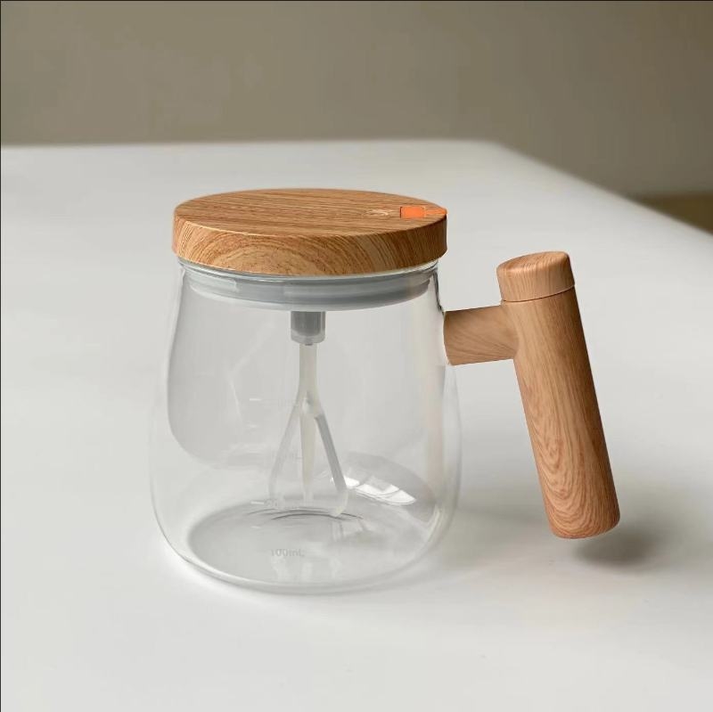 Elektrinis maišymo puodelis, stiklinis purtyklės puodelis, automatinis maišymo puodelis, kavos pieno miltelių maišymas vienu spustelėjimu, maistinė dovana