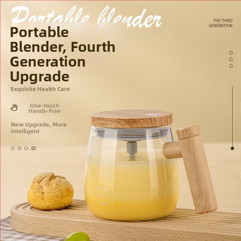 Електрическа чаша за смесване, стъклена чаша за шейкър, автоматична чаша за смесване, смесване на кафе мляко на прах с едно щракване, подарък от хранителен материал