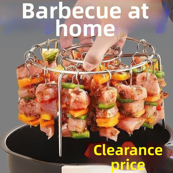 Grilli 36 varrast uue õhufritüüri, spetsiaalse grilliresti ja ümmarguse rippuva varrasterestiga koduköögiks ja õues kasutamiseks