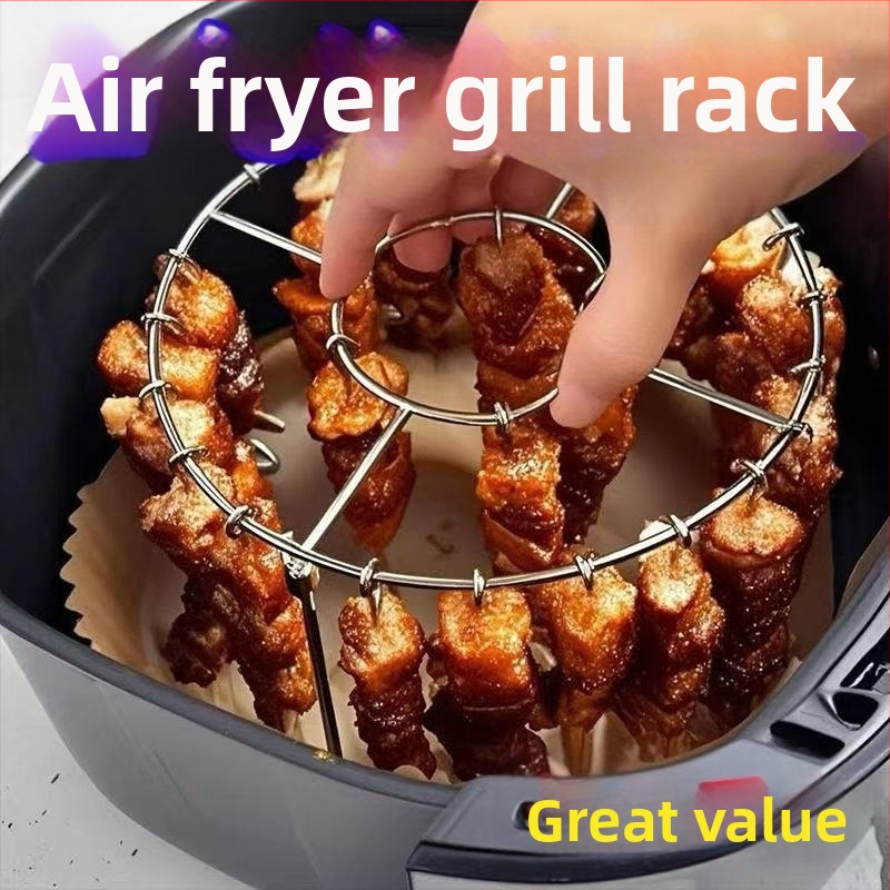 Grilli 36 varrast uue õhufritüüri, spetsiaalse grilliresti ja ümmarguse rippuva varrasterestiga koduköögiks ja õues kasutamiseks