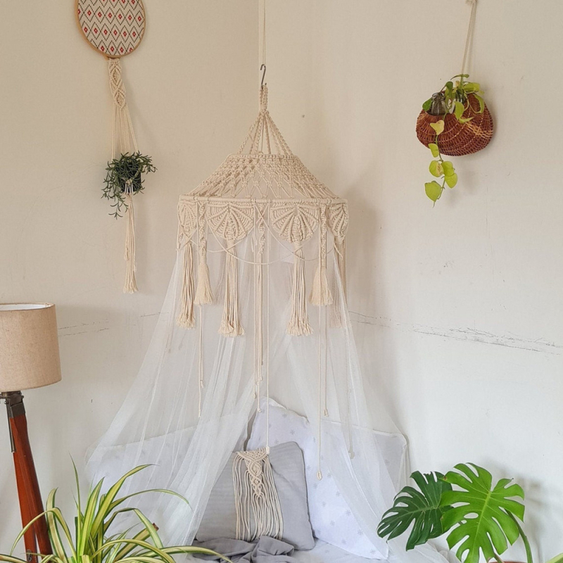 Bed & Breakfast kaunistus lambivarju gobelään suur käsitsi kootud kodune lühtri kaunistus boheemlaslik valgustus väliskaubandus