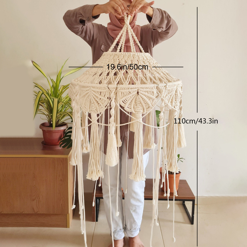 Bed & Breakfast kaunistus lambivarju gobelään suur käsitsi kootud kodune lühtri kaunistus boheemlaslik valgustus väliskaubandus