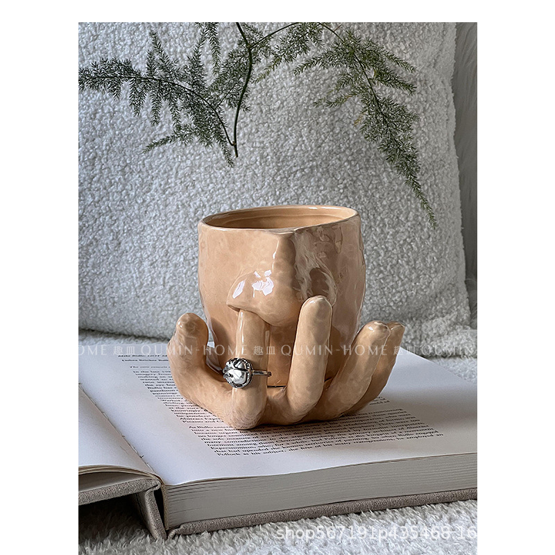 Cană ceramică creativă, personalizată și interesantă pentru scobitul nasului, cadouri de ziua de naștere pentru prietenii care păcălesc, cană de casă, ceașcă de cafea