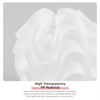 Pp Wave Ball Lampshade Cafe Restaurant Lihtne loominguline ümmargune lühter Magamistoa lambivarjuga põrandalamp hulgimüük