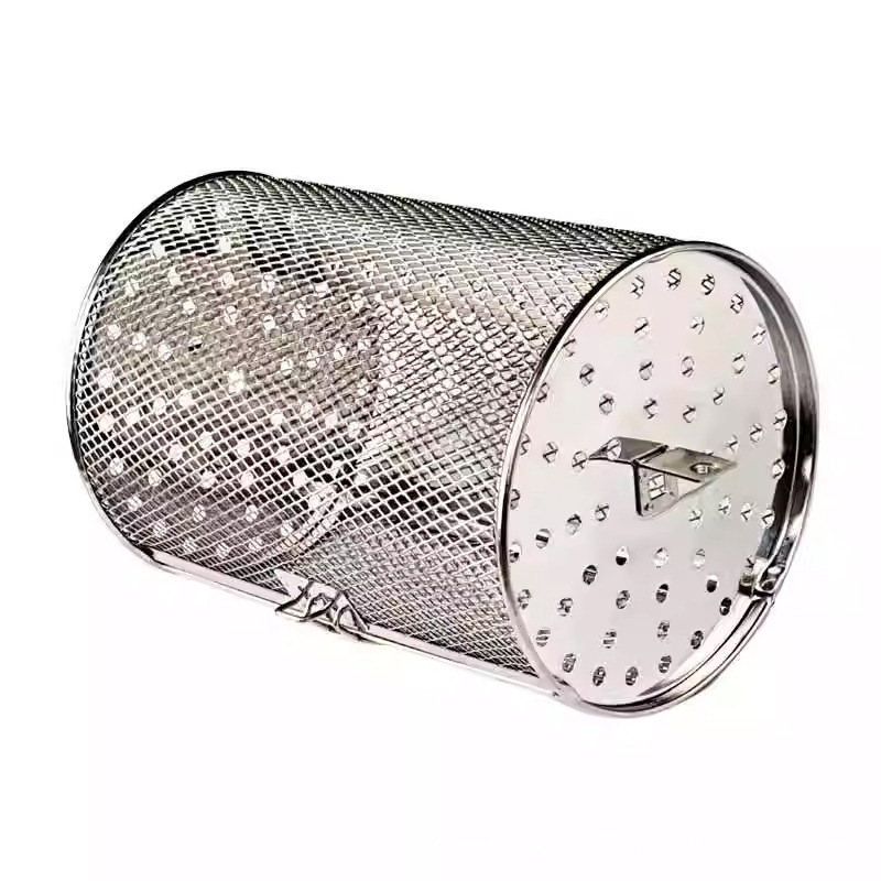 Elektriahi, mis sobib röstimiseks Pöörleva trumliga maapähklite, meloniseemnete, pähklite, kastanite röstimiseks, küpsetamiseks Roostevabast terasest kohviubade röstimispuur