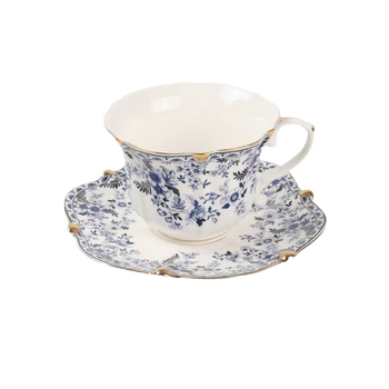 Vintage μπλε και άσπρο πορσελάνινο φλιτζάνι καφέ niche Middle Ancient High-class Home Afternoon Tea Cup Set Χονδρική