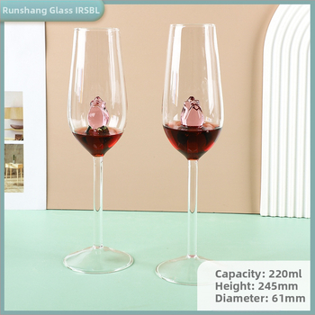 Populiari taurė, rožių gėlių kokteilio taurė, kūrybinė taurė, specialus kokteilis, raudonojo vyno taurė, šampano taurė