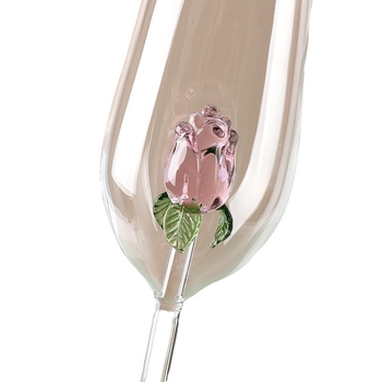 Populiari taurė, rožių gėlių kokteilio taurė, kūrybinė taurė, specialus kokteilis, raudonojo vyno taurė, šampano taurė